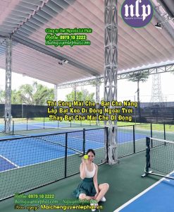 Thi công mái che sân Pickleball đẹp